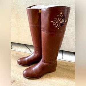 Tory Burch Riding Boots Vegan Leather